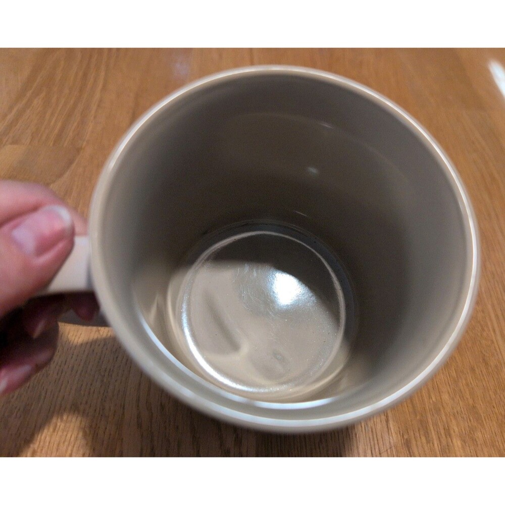 Coffee Tea Mug Southwest Design Cream & Orange 16 Oz - Picture 4 of 7